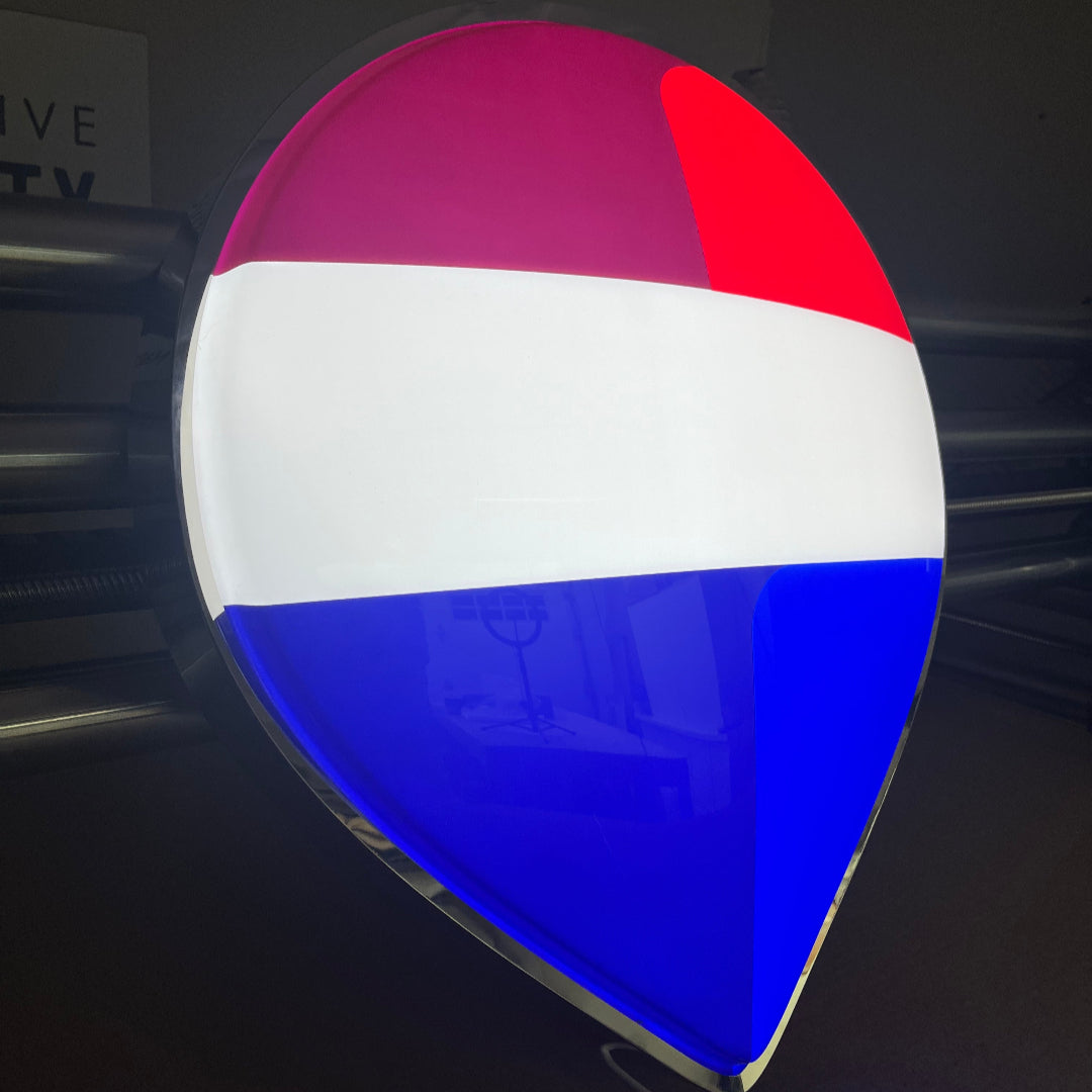 REMAX Sign (Front-lit, vacuum-formed acrylic, LED light box)