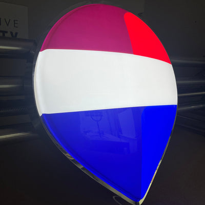 REMAX Sign (Front-lit, vacuum-formed acrylic, LED light box)