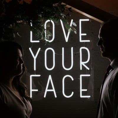 "LOVE YOUR FACE" (Cool White)